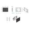 Planus Beyaz Full Glass Touch Panel 2 Butonlu