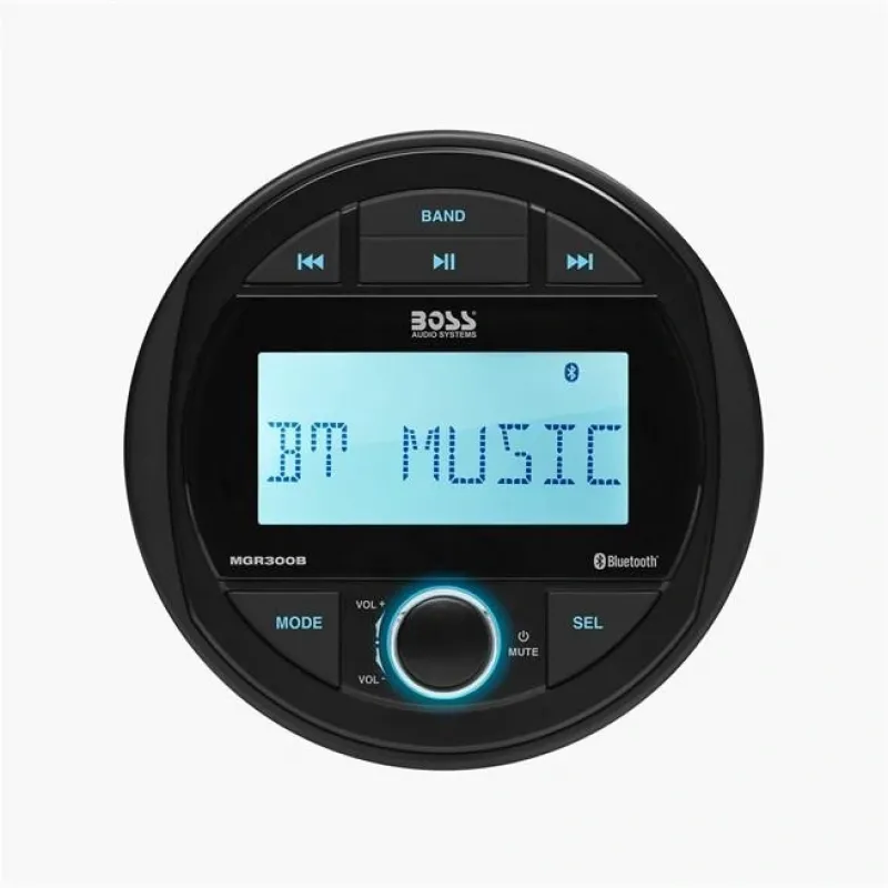 Boss Audio MGR300B Systems Yuvarlak Marin Teyp