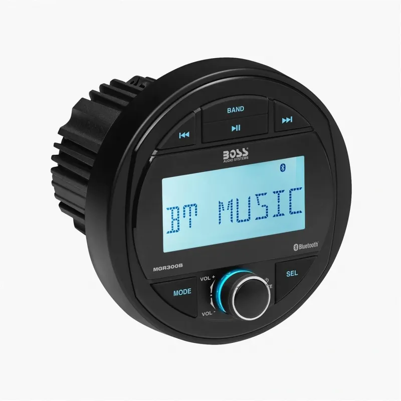 Boss Audio MGR300B Systems Yuvarlak Marin Teyp