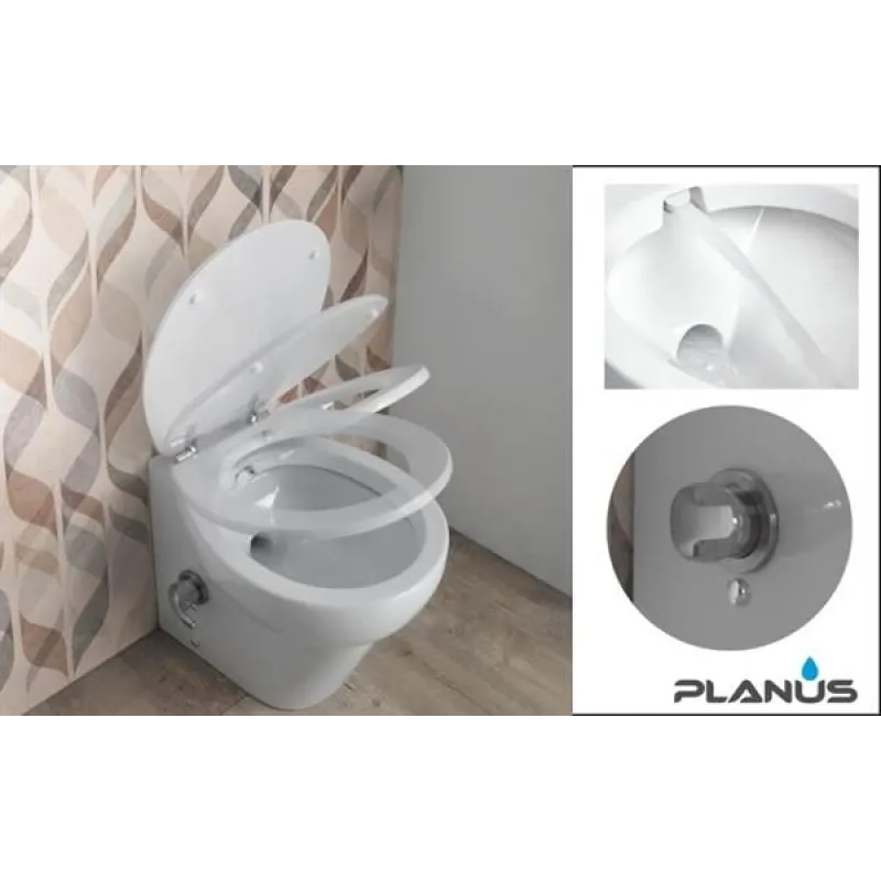 Stilo Plus 24V Beyaz Taş Taharet Kitli Tuvalet