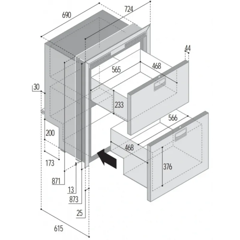 Vitrifrigo Derin Dondurucu DW210 DTX