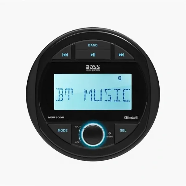 Boss Audio MGR300B Systems Yuvarlak Marin Teyp