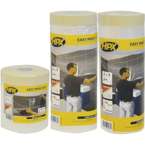 HPX Kendinden Bantlı Maskeleme Filmi 1100mmX33m