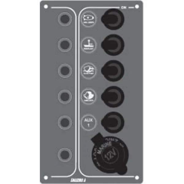 Kontrol Paneli, 5 Sugeçirmez Anahtar Ve Ot. Sigorta, 12V