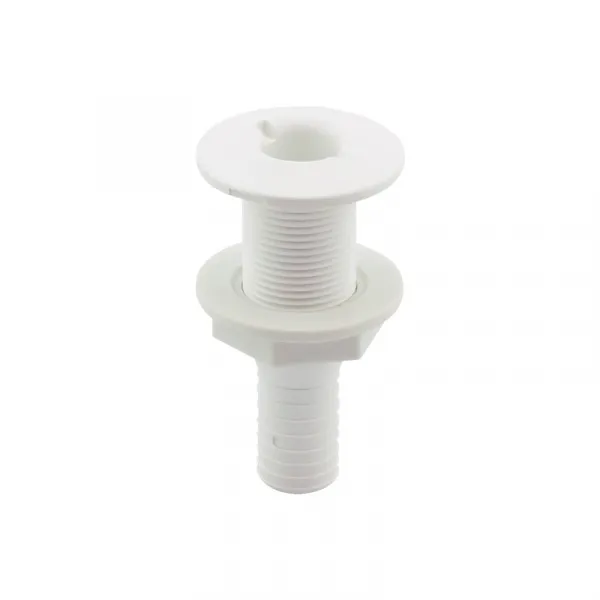 Lalizas Thru-Hull Geçiş Rakoru 3/4 Ø19mm Hortum Bağlantılı Beyaz