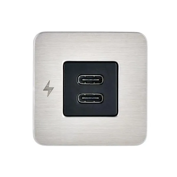 TILE-USB-C/USB-C ŞARJ SOKETİ, SİYAH ÇERÇEVE