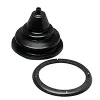Kablo Körüğü/Screwed Ring, Ø 105mm, Cut-Out Ø 55mm, Siyah