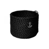 CaptainRA Mini Havlu Sepeti (yuvarlak) Siyah