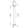 Hava çıkış ızgarası. Tik 152X102mm