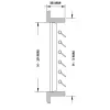 Hava Çıkış Izgarası. Tik Dört Yönlü 152X102 mm