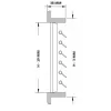 Hava Çıkış Izgarası. Tik Dört Yönlü 203X102 mm