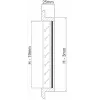 Hava emiş ızgarası. Tik 406X203mm