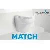 Match 24V Beyaz Kısa Taş Thr.Kitli Tuvalet