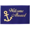 WelcomeMat,Destek Yüzlü,Pvc Mavi 40 X 60Cm