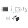 Planus Beyaz Full Glass Touch Panel 2 Butonlu