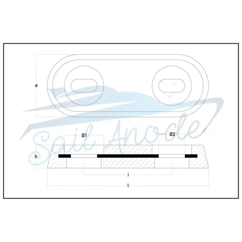 Vetus Tip Tutyalar Çinko Sail Anode 225