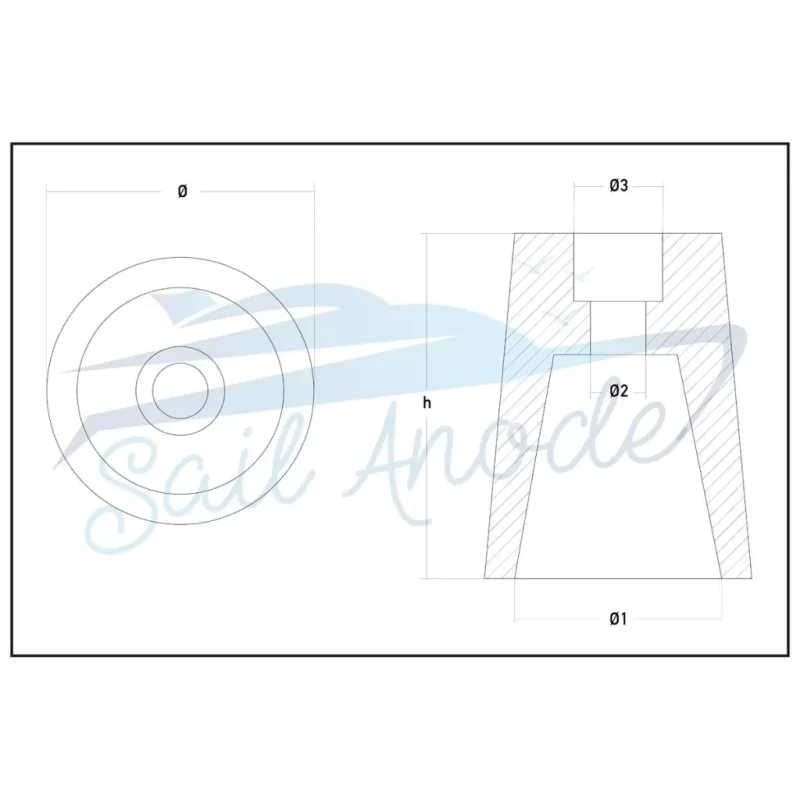 Pervane Tutyalar Konik Yedek Çinko Sail Anode c-55