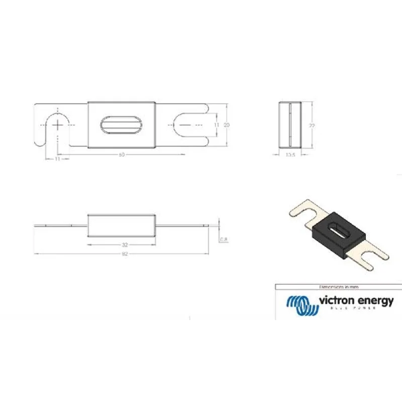 ANL Fuse 300A/80V For 48V (5 PCS)
