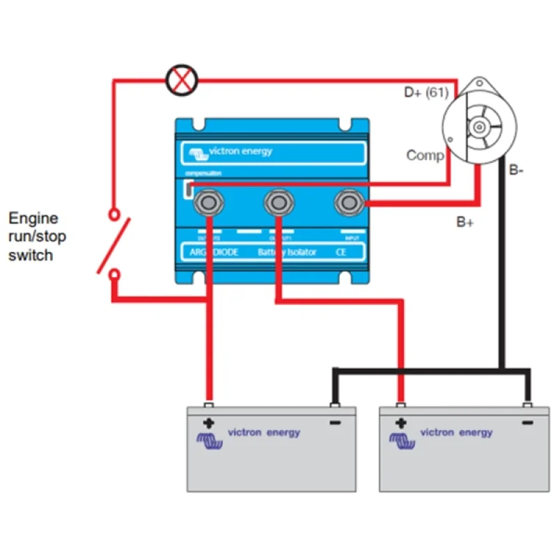 Argo Diyot 120A Akü İzolatörü 120-AC2-2
