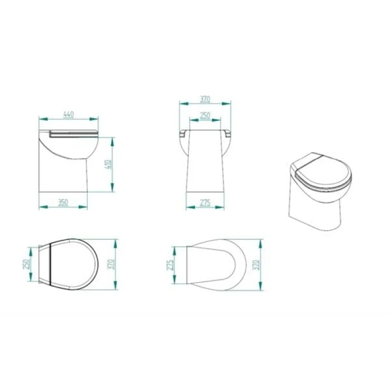 Artic C 24V Beyaz Taş Thr. Kitli Tuvalet