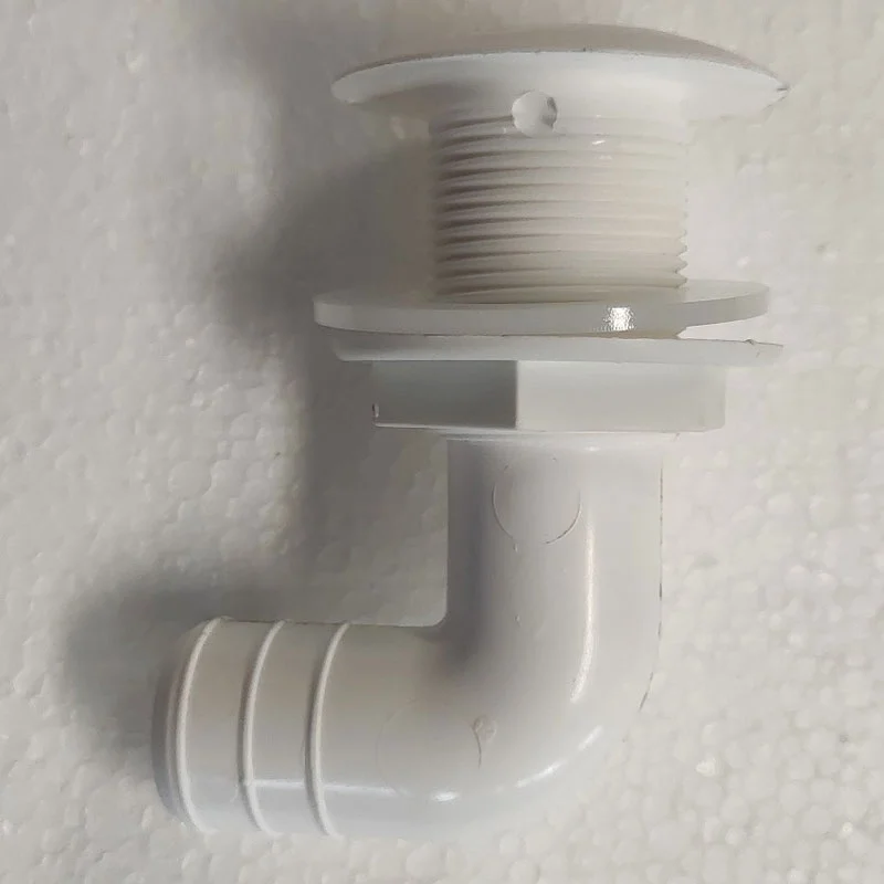 Bulk Packaging For Oem, Thru-Hull Elbow 90°, For Hose Ø 25mm, Beyaz, İso
