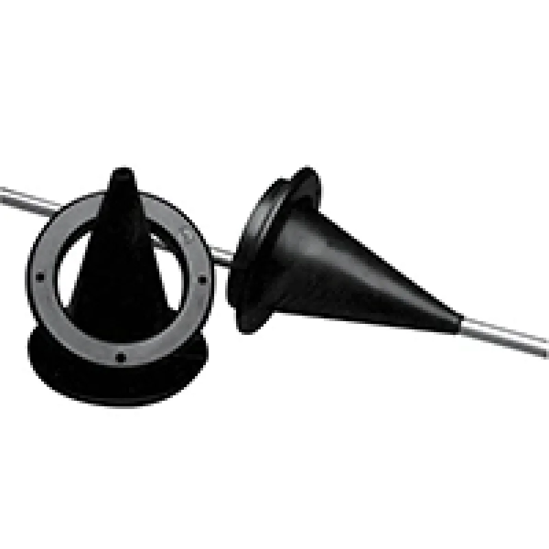 Kablo Körüğü/Plastik Embedded Ring, Ø 89mm, Cut-Out Ø 59mm, Siyah