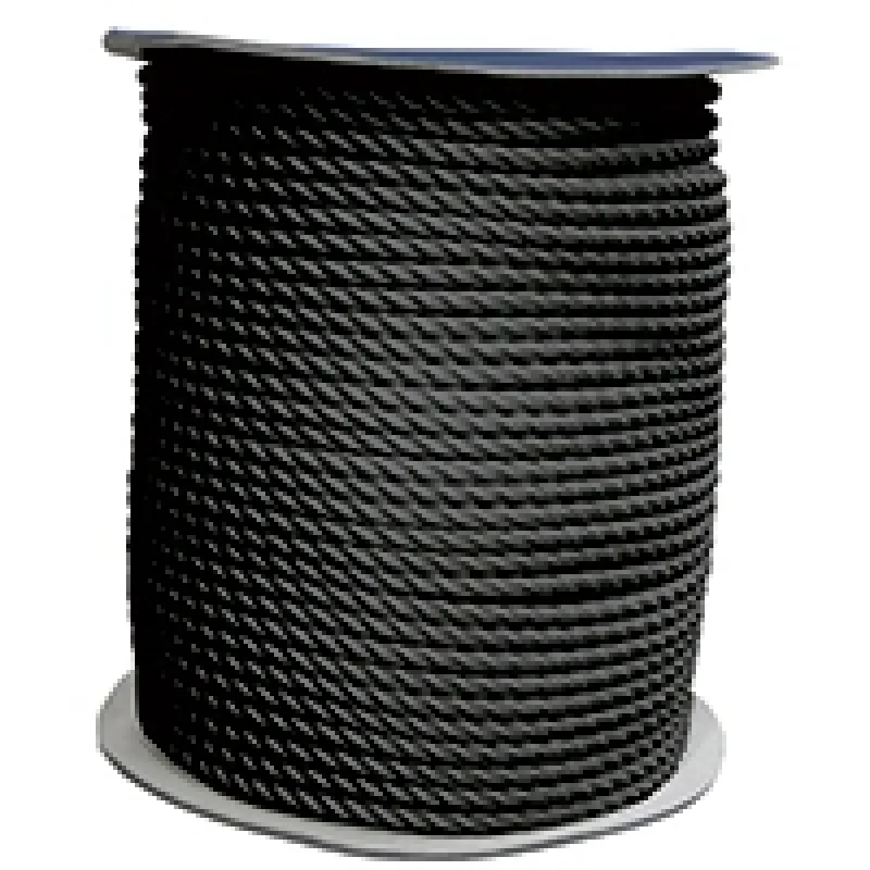 Cabo Bağlama Halatı-Üç Kollu,Polyester, Siyah, Diam.24M