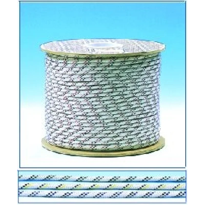 Cabo Seyir Halatları, Halyard, Çap. 6mm, Beyaz Üstü Kırmızı Örgü