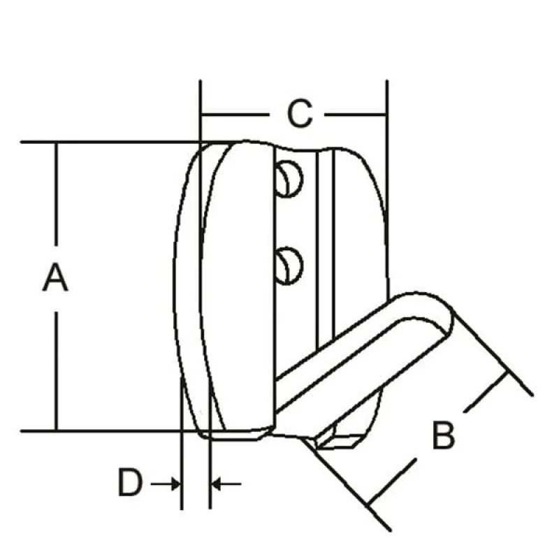 Elbise Askısı 50x28 mm.