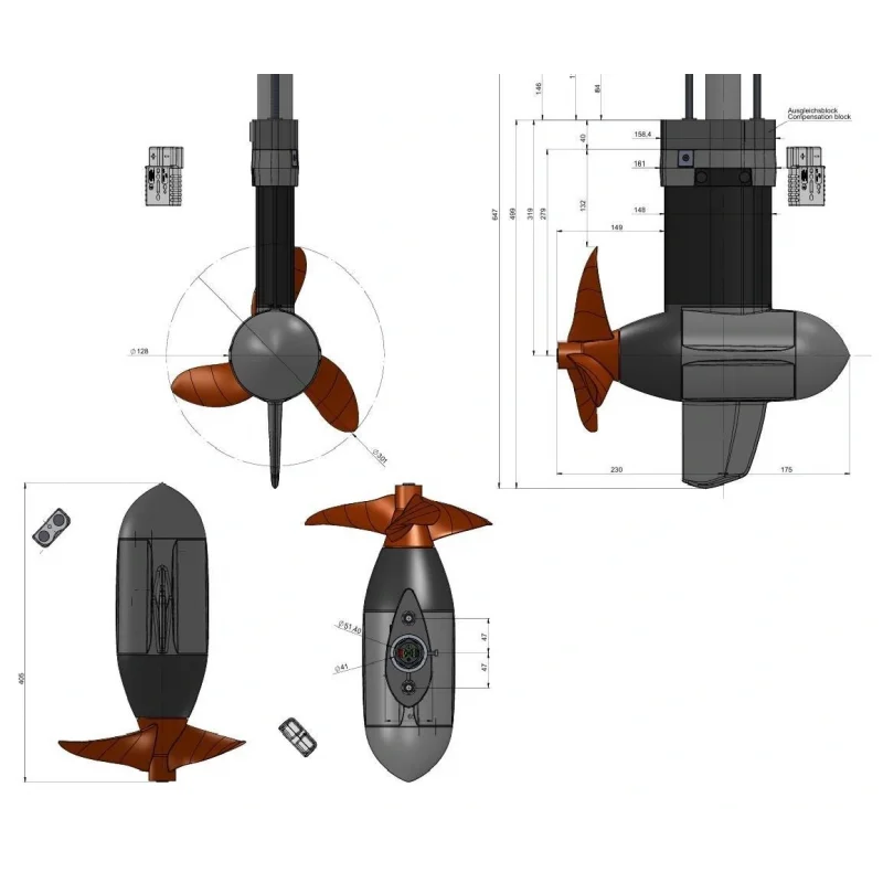 Elektrikli Motor Torqeedo Pod Drıve Cruıse 3.0 FP 24V DC