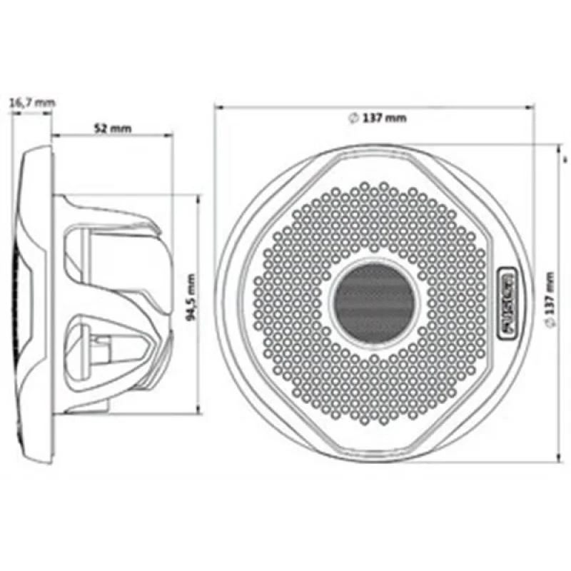 Fusion Marin Su Geçirmez Titanyum TweterlI Hoparlör