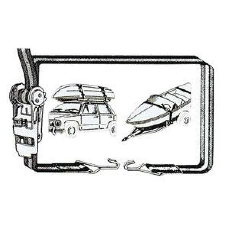 Kayışlı Gergi, Galvanizli Çelik, 6 Metre