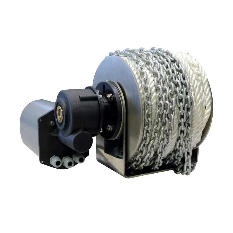 Lofrans Drum Winch Çapa Irgatı 1000W 12V Halat & Zincir