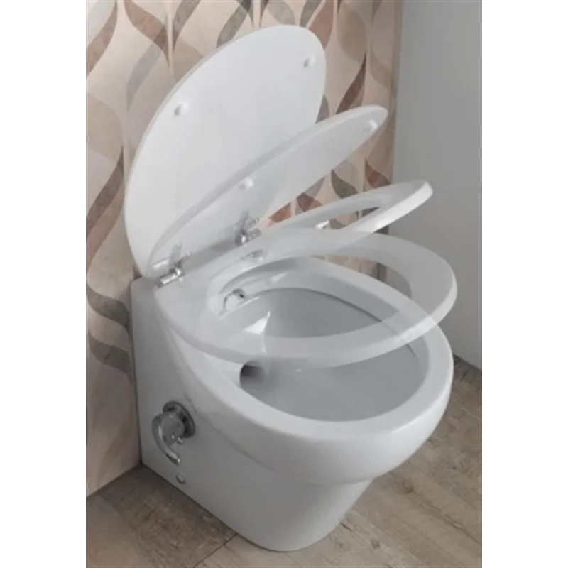 Match 24V Beyaz Kısa Taş Thr.Kitli Tuvalet