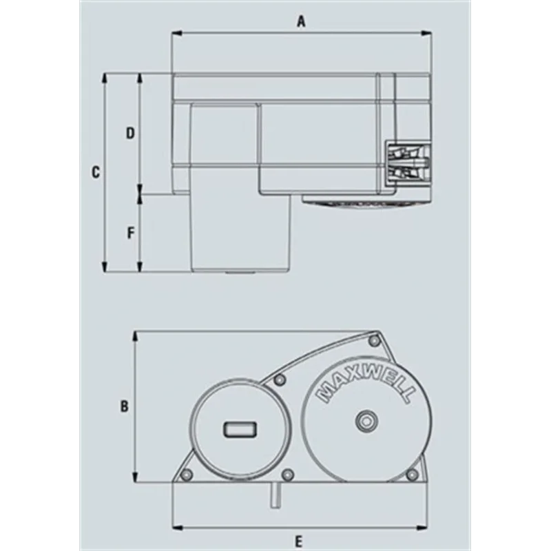 Maxwell HRC10-8 100W 12V 8mm Tambursuz Yatık Irgat