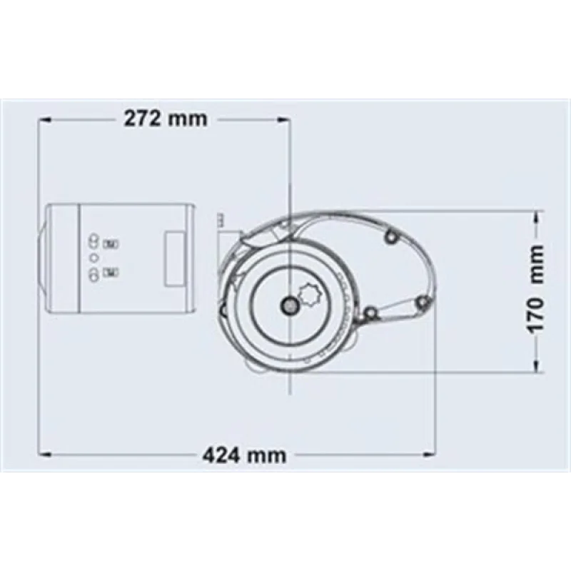 Maxwell RC-10 1000W 12V 8mm Tambursuz Dik Irgat