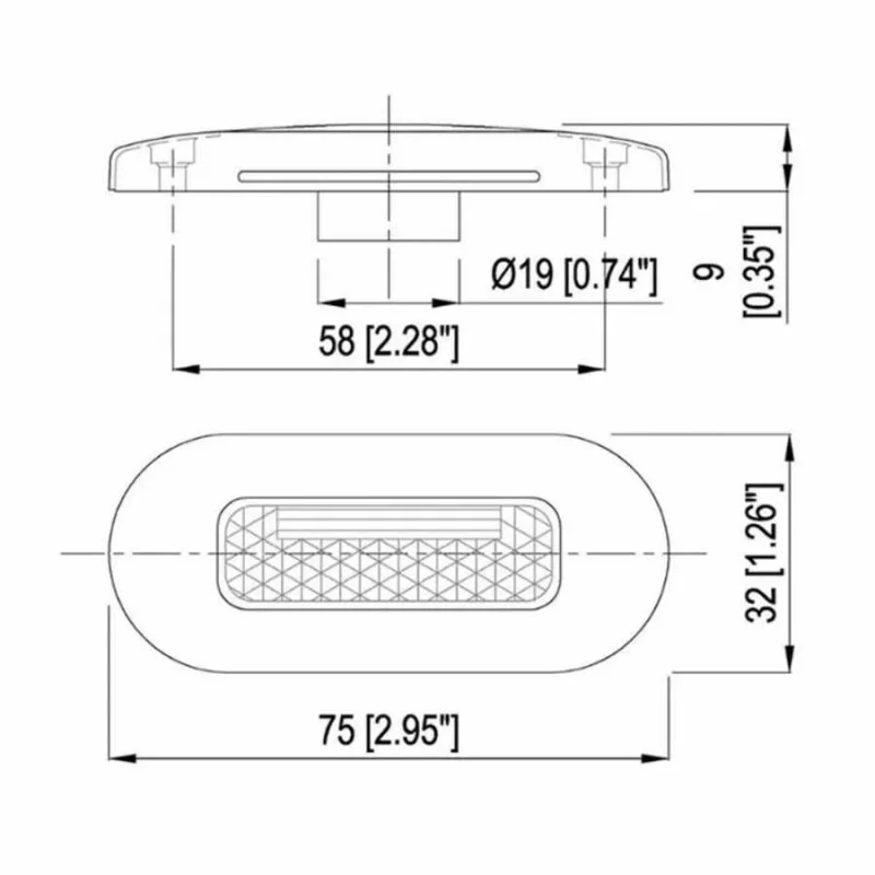 Merdiven Lambası Led 12V - Mavi Işık