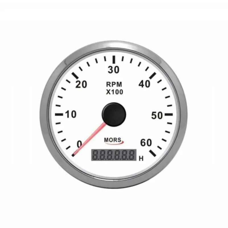 MORS Devir Göstergesi ve Motor Saati 6000RPM - Beyaz