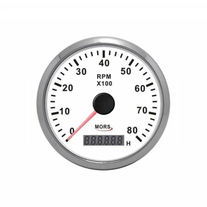 MORS Devir Göstergesi ve Motor Saati 8000RPM - Beyaz