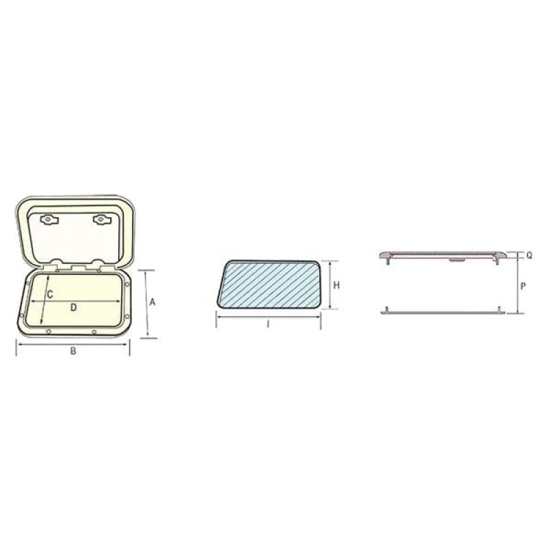 Nuova Rade plastik hatch 48X48CM