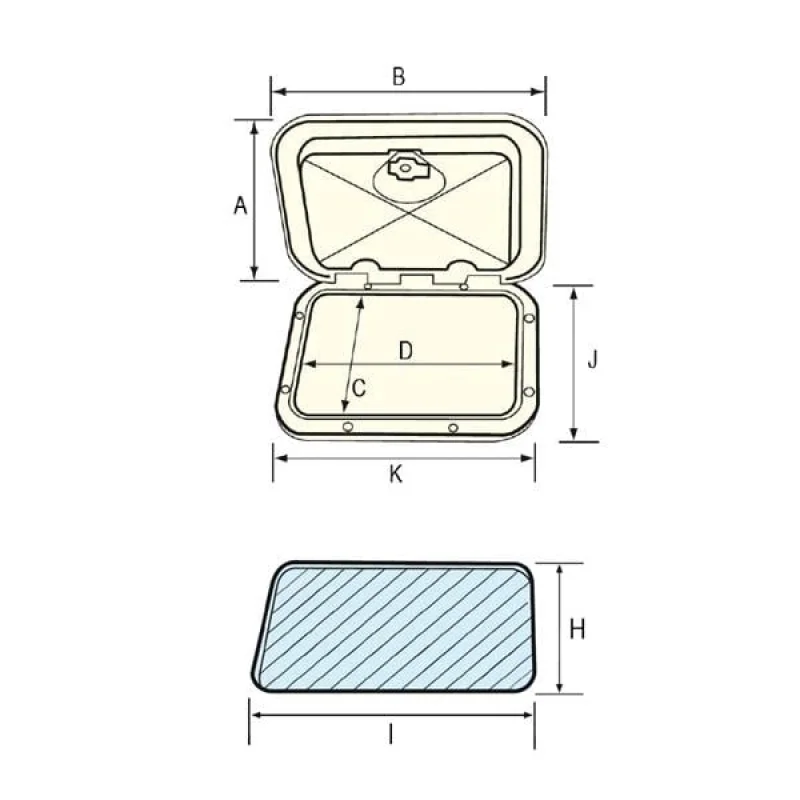 NUOVA RADE PLASTİK KAPAK 165X285MM