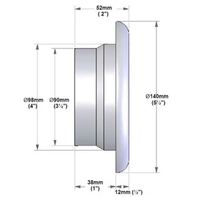 Oceanair vent - light 12V KROM