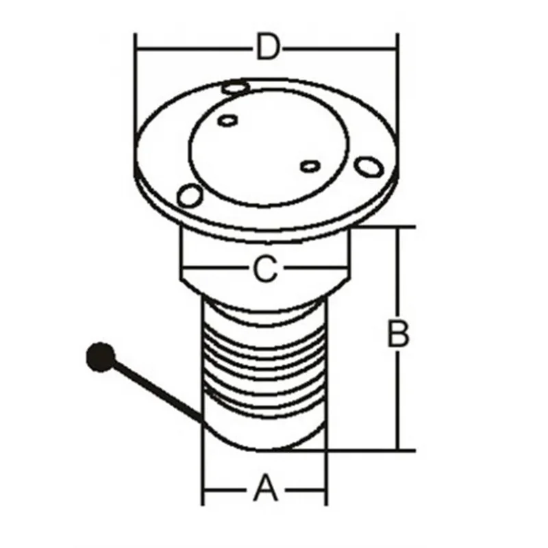 Paslanmaz Çelik Benzin Dolum ağızı 50mm