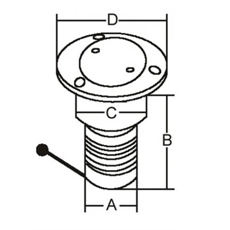 Paslanmaz Çelik Diesel Dolum ağızı 38mm