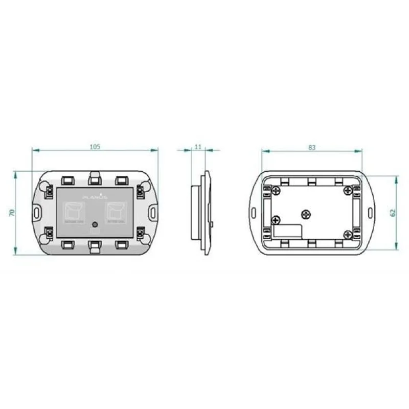 Planus Slim 2 Butonlu Kumanda
