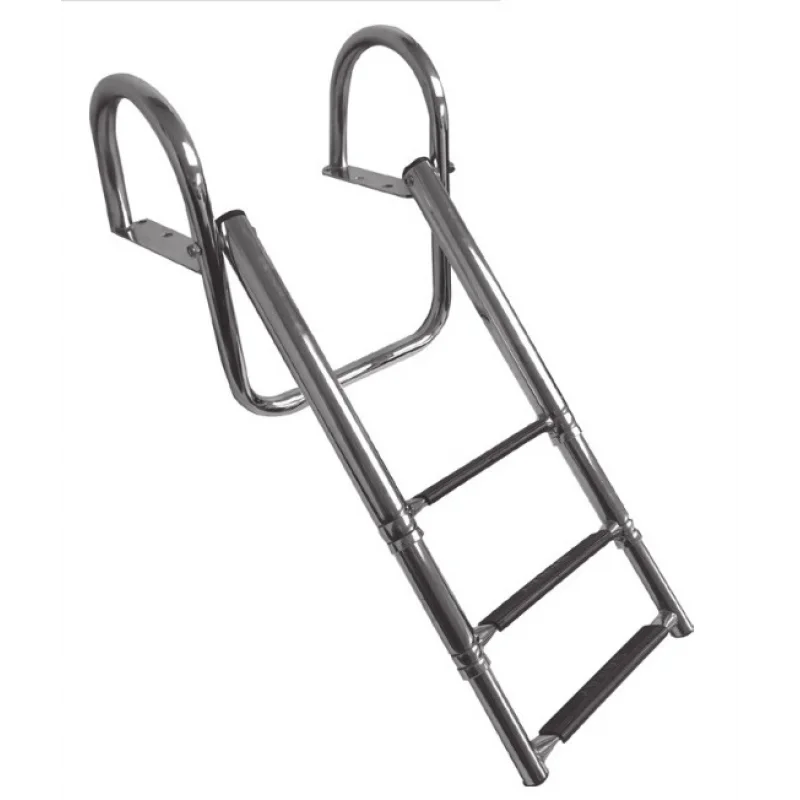 Platform Üstü Teleskopik Krom Merdiven 3 Basamaklı