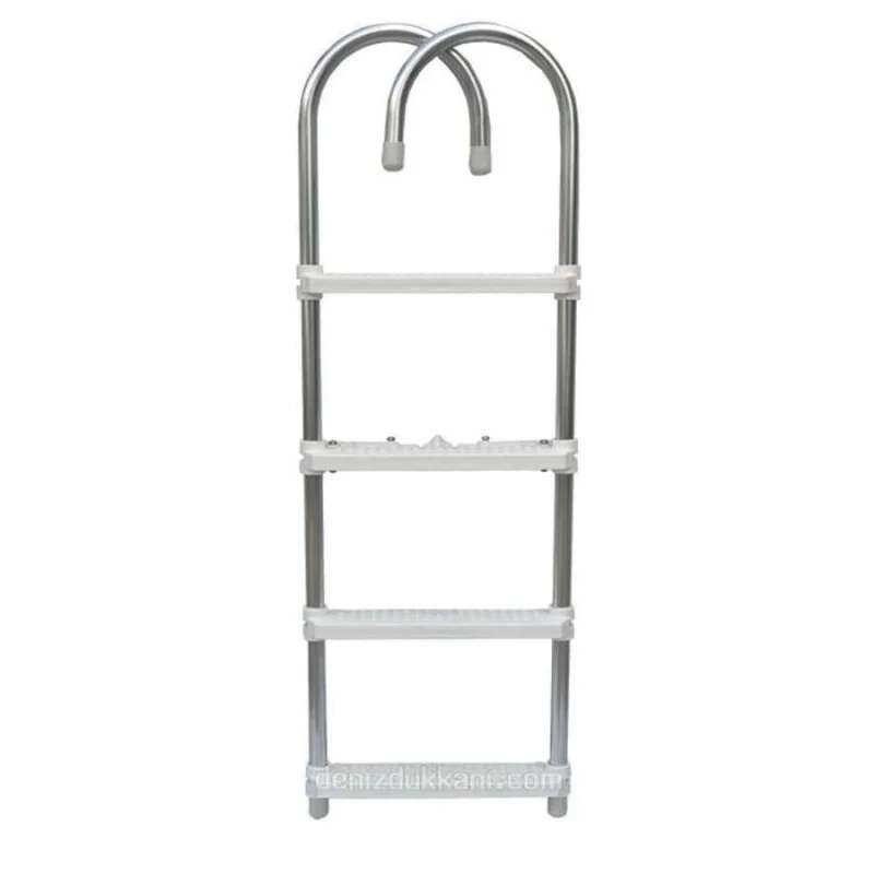 Portatif Katlanabilir Alüminyum Tekne Merdiveni 3 Basamak 84cm