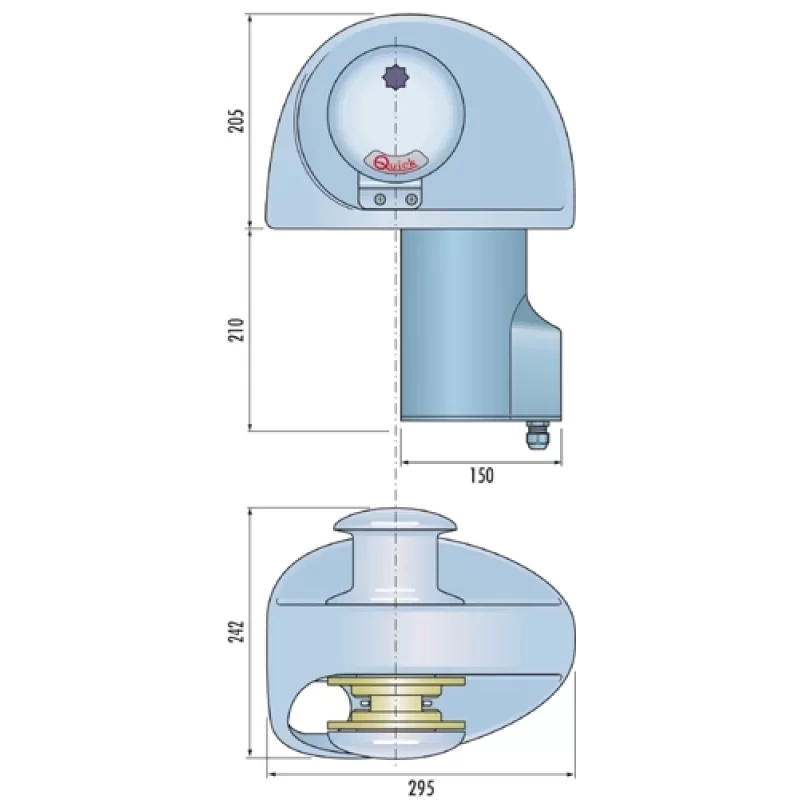 Quick Eagle Irgat, 24V-1000W, 8Mm, Tamburlu
