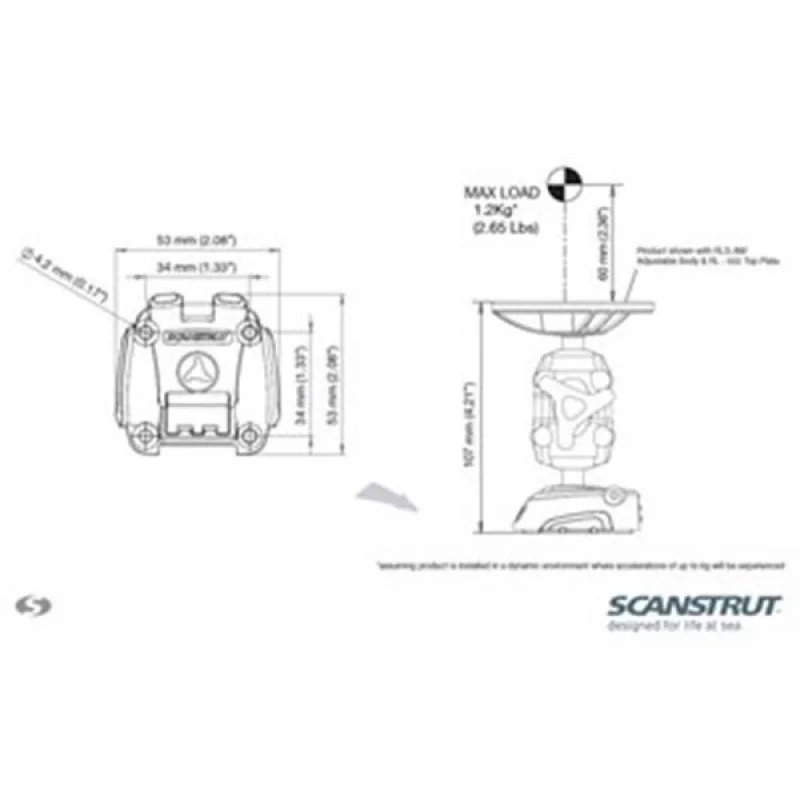ROKK MINI RLS-401 YÜZEYE MONTAJ BRAKETİ
