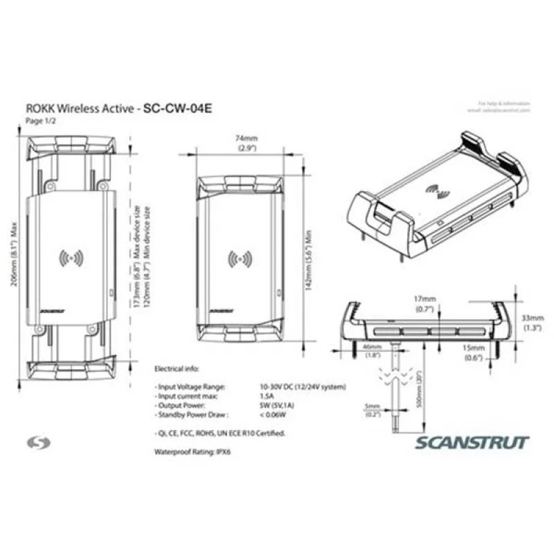 Rokk Wireless Active SC-CW-04F